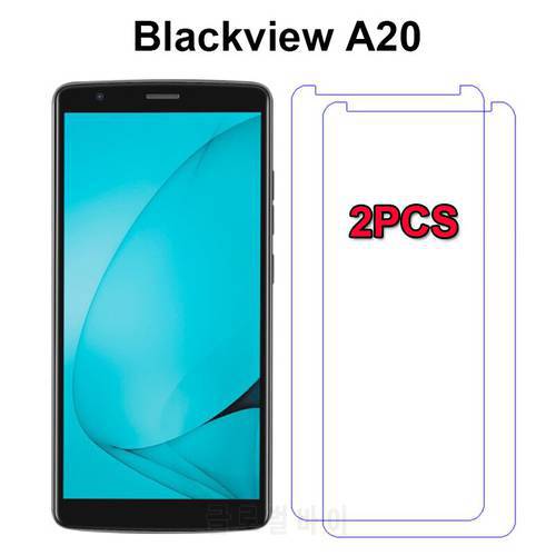 2PCS Tempered Glass for Blackview A20 Smartphone Explosion-proof Protective Film fundas for Blackview A20 5.5 Screen Protector