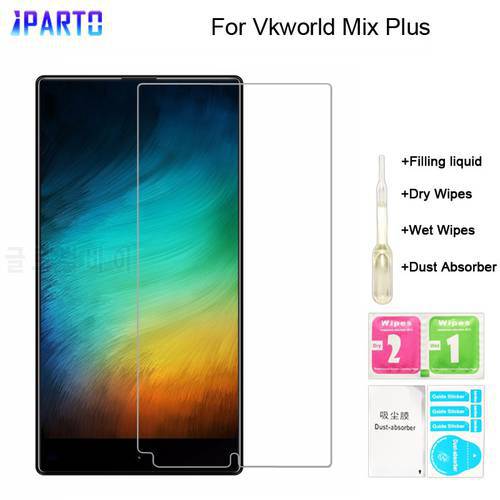Vkworld Mix Plus Tempered Glass 100% Good Quality Premium 9H Screen Protector Film for Vkworld Mix Plus (Not 100% covered)