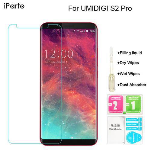 6.0 inch UMIDIGI S2 Pro Tempered Glass 100% Original Premium 9H 2.5D Screen Protector Film For UMI S2 Pro Phone (Not Full Cover)