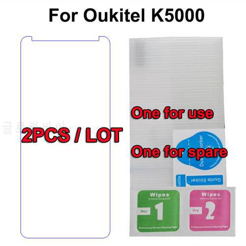 2PCS For Oukitel k5000 Tempered Glass 5.7 inch 9H 2.5D Safety Protective Film Glass Film Oukitel K5000 K 5000 Screen Protector ^