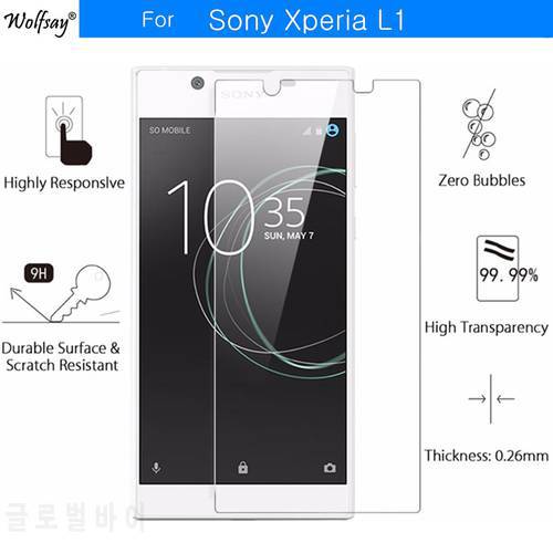 2pcs sFor Tempered Glass Sony Xperia L1 Screen Protector Protective Film For Sony Xperia L1 Glass G3311 G3312 G3313 5.5