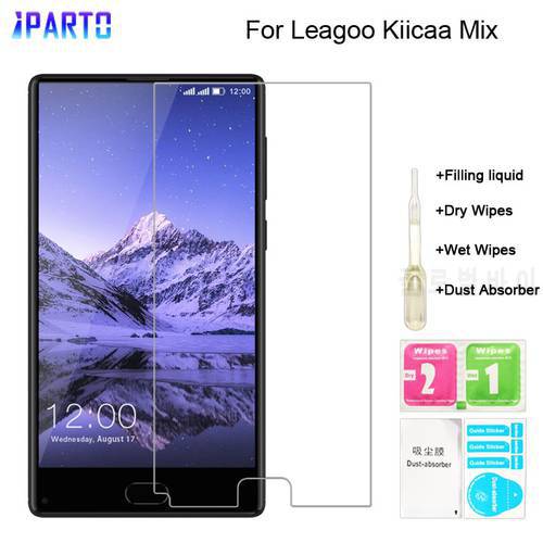 Leagoo Kiicaa Mix Tempered Glass 100% New Good Quality Premium 9H Screen Protector Accessories for Kiicaa Mix (Not 100% Covered)