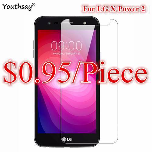 2pcs For Glass LG X Power 2 Tempered Glass For Screen Protector LG X Power 2 Glass For LG X Power2 Protective Film M320 Youthsay