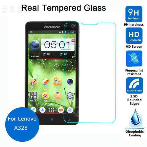 For Lenovo A328 Tempered glass Screen Protector 9h 0.26mm 2.5 Safety Protective Glass Film on A328T A 328 Guard Protection