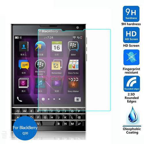 For Rim BlackBerry Passport Q30 Tempered Glass Screen Protector 2.5 9h Safety Protective Film on Blackbarry SQW100-3 SQW100-1