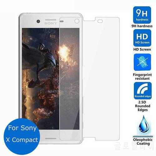 ShuiCaoRen For Sony Xperia X Compact Tempered Glass 9H Protective Film Explosion-proof Screen Protector For F5321 4.6