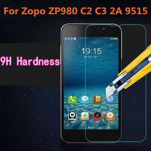 ShuiCaoRen Zopo ZP980 C2 Tempered Glass High Quality 9H Protective Film Explosion-proof Screen Protector for Zopo C3 2A 9515