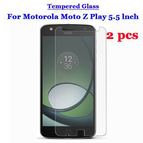 2 Pcs/Lot For Motorola Z Play Tempered Glass 9H 2.5D Premium Screen Protector Film For Motorola Moto Z Play / Z Play Droid 5.5