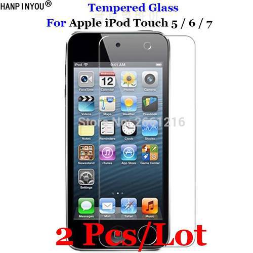 2 Pcs For iPod Touch 5 6 7 Tempered Glass 9H 2.5D Premium Screen Protector Film For Apple iPod Touch 5th 6th 7th Gen Generation