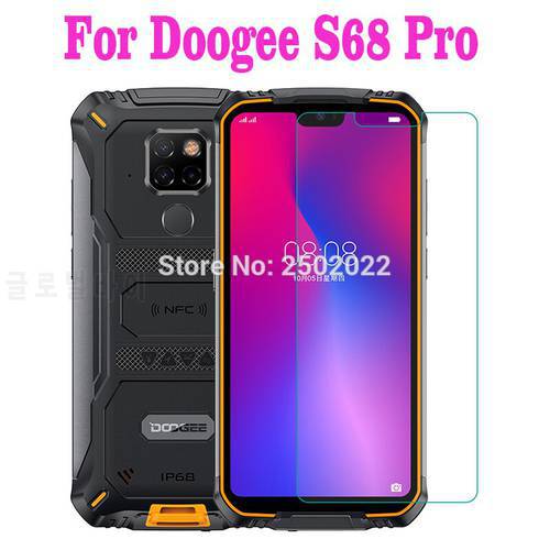 2PCS Premium Tempered Glass for Doogee S68 Pro Screen Protector 9H Explosion-proof LCD Film Cover for Doogee S68 Pro Glass