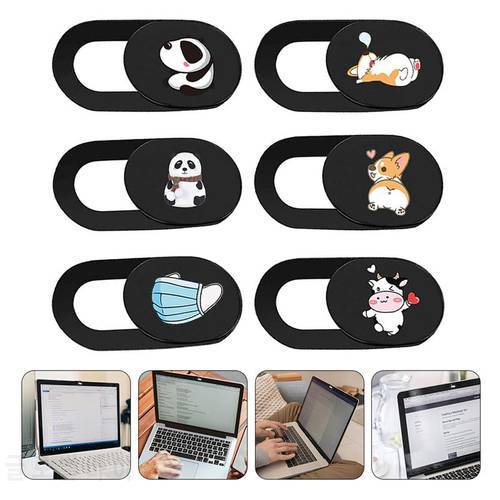 6pcs Webcam Cover Privacy Protective Cover Mobile Computer Lens Camera Cover Anti-Peeping Protector Shutter Slider