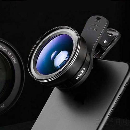 Universal 3 In 1 Phone Camera Lens Kit Fish Eye Lens Wide Angle Macro Fisheye Lens Zoom For Iphone For Xiaomi Huawei Smartphones