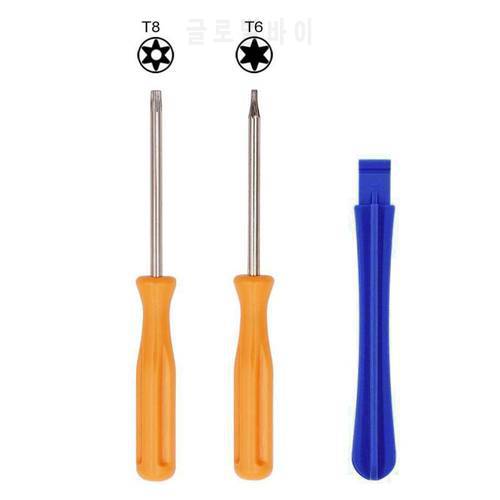 PS4 PS3 Console Opening Tool Security Screwdrivers Kit Torx Favor Supply T8 T6 Screw Driver Disassembly Repair Kit Game Machine