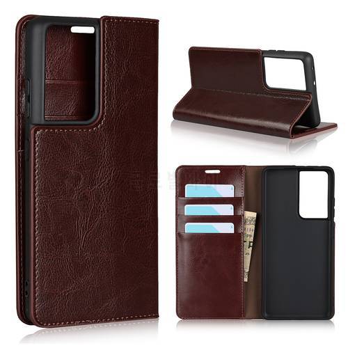 Genuine Leather Skin Flip Wallet Book Phone Case Cover On For Samsung Galaxy S21 S22 Plus Ultra FE S 21 22 S22Ultra 128/256 GB