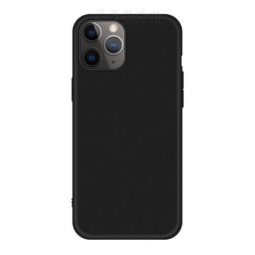 Ultra Thin Black Matte Soft Silicon TPU Case for iPhone 13 Pro Max 12 XS Max XR X 7 8 Plus 6 6S Plus 12 13 11 Pro Max Cover Case