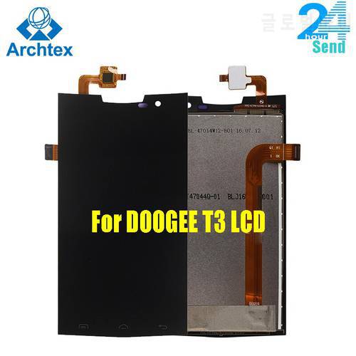 100% Original DOOGEE T3 LCD Display + Touch Screen Digitizer Assembly Panel Digital Replacemen Tools 4.7