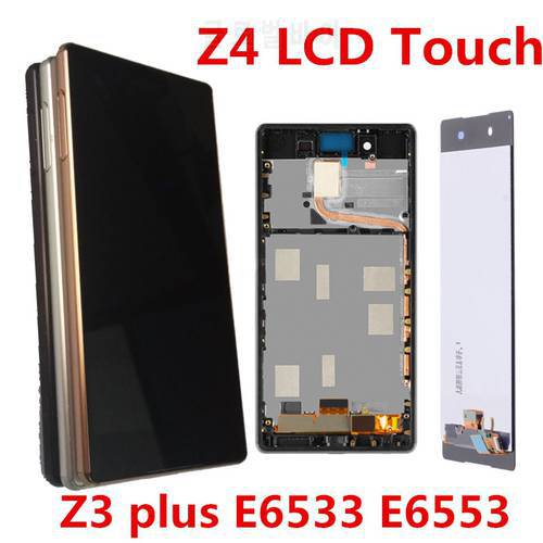 For Sony Xperia Z3 Plus Display E6553 E6533 E5663 LCD Display Touch Screen Digitizer Assembly For Sony Z4 Z3+ lcd