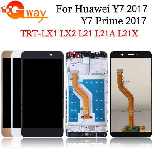 AAA For HUAWEI Y7 2017 Y7 Prime 2017 LCD Display Touch Screen Digitizer For Huawei Y7 Prime 2017 LCD With Frame TRT-L21 TRT-LX1