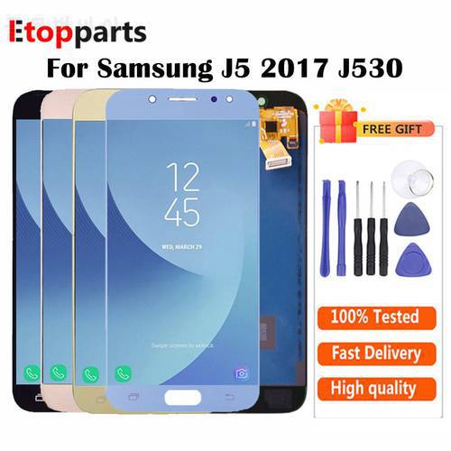 Super AMOLED For Samsung J5 2017 Display J530 J530F LCD Display With Touch Screen Digitizer Assembly J530 J530f LCD