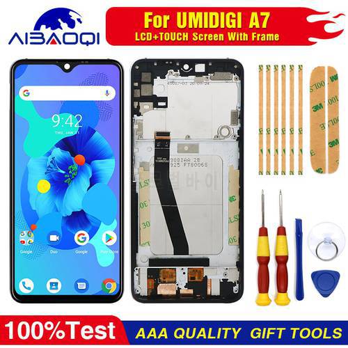 New Original Touch Screen LCD Display Frame For Umidigi A7S/A9 Pro Phone Replacement Parts + Disassemble Tool