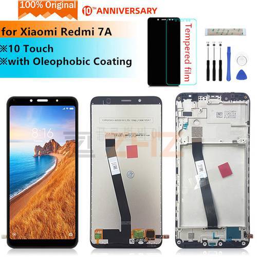 For Xiaomi Redmi 7A LCD Display Touch Screen Digitizer Assembly With Frame For Redmi 7a Display Replacement Repair Parts