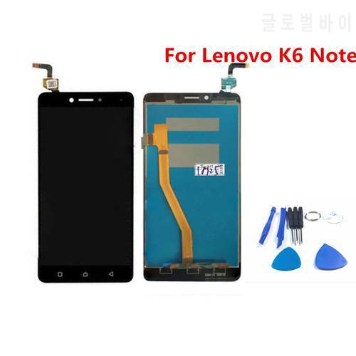 100% Test LCD Display For K6 Note LCD Display Touch Screen Digitizer Assembly For Lenovo K6 Note K53a48