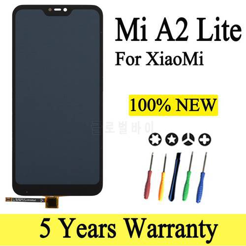 M1805D1SG Premium Lcd For Xiaomi Mi A2 Lite Display With Frame Touch Screen Replacement For Xiaomi Redmi 6 pro Display