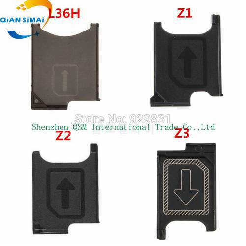 Genuine SIM Card Tray Holder Slot Socket Adapter Module Repair Parts For Sony Xperia Z L36h / Z1 L39h / Z2 L50w / Z3