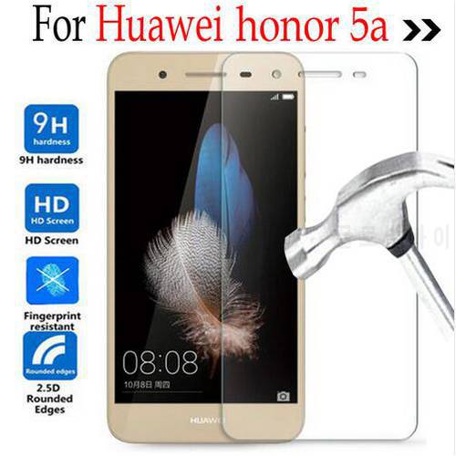For Huawei Honor 5A Glass Screen Protector Cover Tempered Glass Protective Film For Huawei Honor 5A LYO-L21 LYO L21 Y5 II Case
