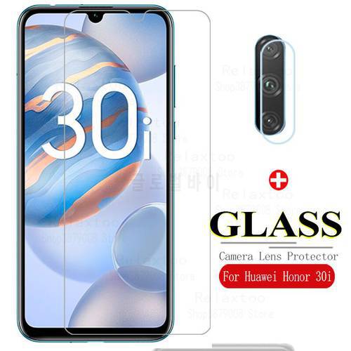 protective glass on honor 30i screen protector tempered glas for huawei honer 30i 30 i i30 honor30i 6.3 safety lens film LRA-LX1
