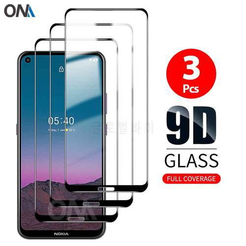 9D Curved Tempered Glass For Nokia 7.2 / 6.2 / 5.4 / 5.3 / 3.4 / 2.4 2020 Screen Protector For Nokia 8.3 5G Protection Film