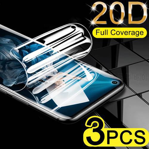 3Pcs Full Cover Screen Protector For Huawei Honor 20 Pro 8 9 10 Lite Hydrogel Film For Honor V20 V9 V10 10i Protective not glass