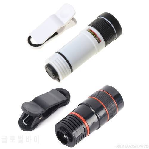 Cell Phone Camera Lens Kit,Universal 12X Clip-On Telephoto Telescope Camera Mobile Phone Zoom lens D21 20 Dropshipping