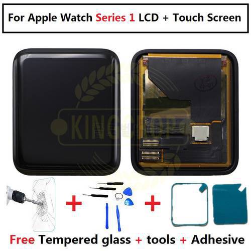 For Apple Watch Series 1 LCD Display Touch Screen Digitizer 38mm/42mm Pantalla Replacement For Apple Watch LCD+Tempered Glass
