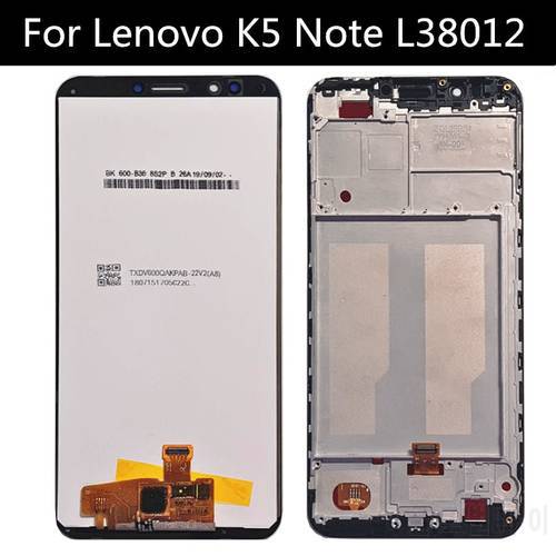 FOR Lenovo K5 NOTE L38012 LCD Display and Touch Screen Assembly Replacement for phone Lenovo K5NOTE L38012 LCD Screen