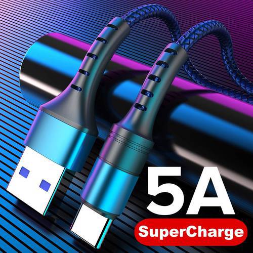 5A USB Type C Fast Charging Type-C Kable Cable 0.25m 1m 2m for Huawei Mate 20 P30 P20 Pro Phone SuperCharge QC3.0 US