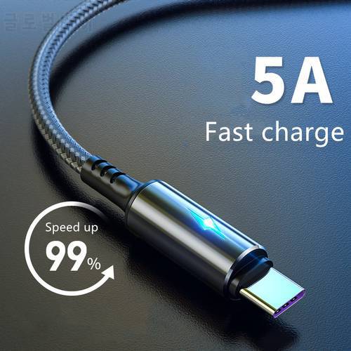 Type C USB Cable for Samsung S10 USB-C Charger Type-C USB Cables Data Cord Sync Fast Charging for Xiaomi Phone Cable USB C Wire