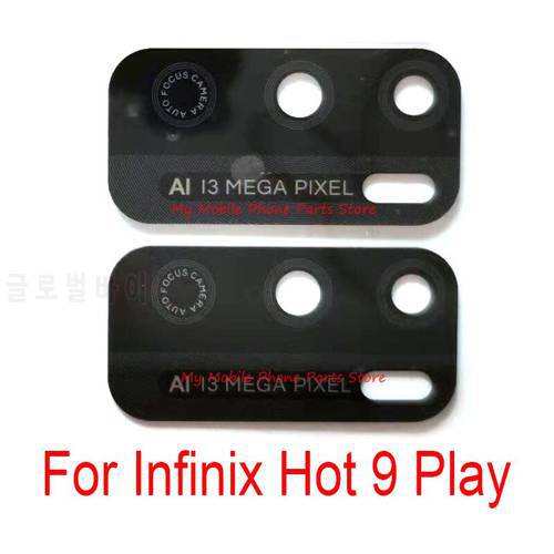 New Rear Back Camera Glass Lens Cover For Infinix Hot 9 Play Hot9 Play X680 Camera Lens With Glue Sticker Repair Parts