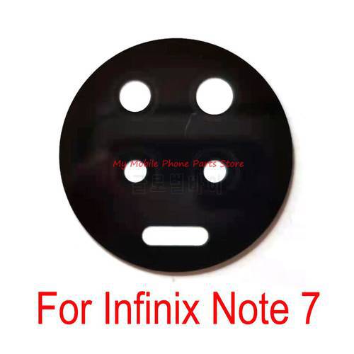 Rear Back Camera Glass Lens Cover For Infinix Note 7 Note7 Main Camera Lens Glass With Glue Sticker Repair Parts