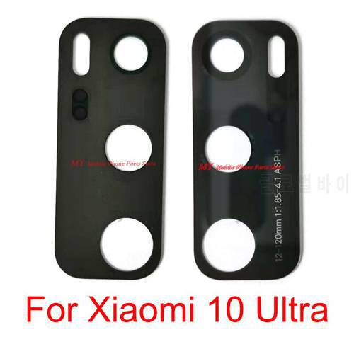 New Rear Camera Glass Lens For Xiaomi 10 Ultra Back Big Camera Lens Glass Cover With Glue Sticker For Mi 10 Ultra Spare Parts