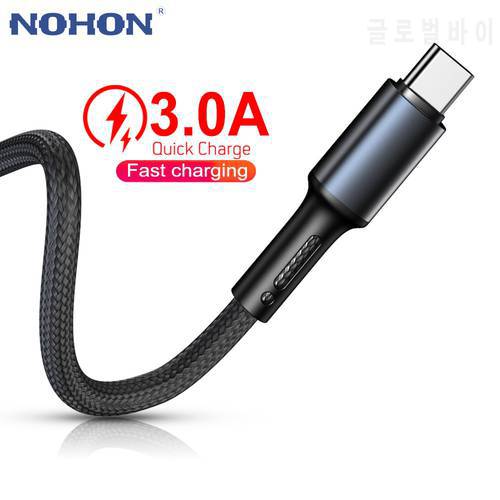 Type C USB Cable Data Charger For Samsung A51 S20 Huawei Xiaomi Redmi Note 8 10 Fast Charge Wire 1m 2m 3m Mobile Phone Cord USBC