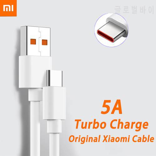 Original Xiaomi 5A Usb Type C Cable Charger Turbo Fast Charging Xiaomi Mi 11 10 Pro 5G 9 Poco M3 X3 NFC Redmi Note10 K30s Tipo C