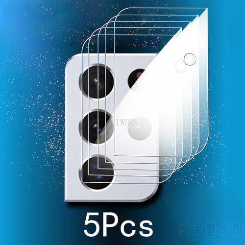 5Pcs Camera Protector Glass for Samsung Galaxy S22 Ultra Case S21 Plus S21FE Note 20 S20 S22 + A72 A52 A32 5G A73 A53 A12 Film