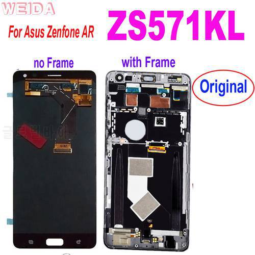 Original 5.7 inch LCD For ASUS Zenfone AR ZS571KL LCD Display Touch Screen Digitizer Assembly with Frame for ASUS ZS571KL LCD