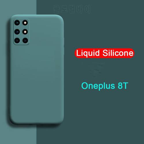 for OnePlus 8T Nord Liquid Silicone Soft Case Camera Lens Full Protection Phone Cover for oneplus 8T 8 T 1+8T nord 5G Back Cover