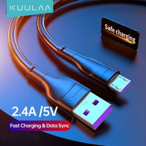 KUULAA Micro USB Cable Fast Charging Microusb Cord For Samsung S7 Xiaomi Redmi Note 5 Pro Android Phone cable Micro usb charger