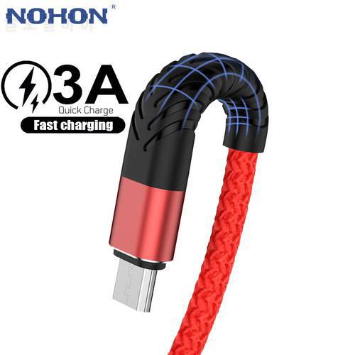1m 2m 3m Micro USB Cable For Samsung S7 A10 Redmi Note 5 microusb Android Long Mobile Phone Cord Data Charger Fast Charging Wire