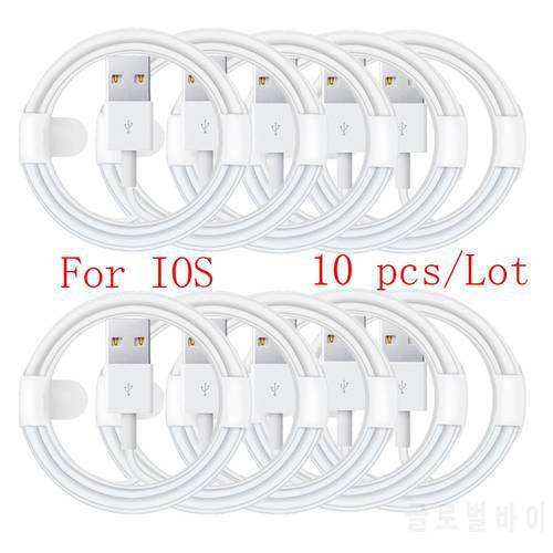 10 pcs usb charger cable for ipad cable fast for iphone charging Cable for iPhone 11 5s X 8 7 6s plus se xr xs ios cable