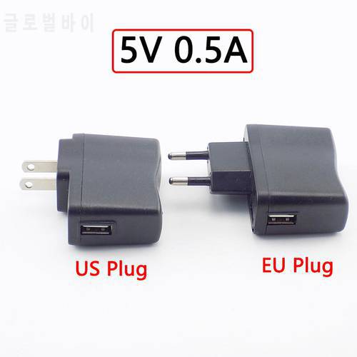 Micro USB Port Power Adapter 5V 0.5A Supply For Strip LED Lamp Light Charging AC to DC 100V 240V 500mA DC USB Charger Head