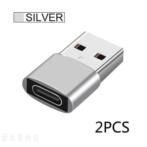 2pcs USB C Adapter OTG Type C to USB Adapter Type-C OTG Adapter Cable For iPhone 13 12 Pro Max For airpods 2 3 phone USB Adapter